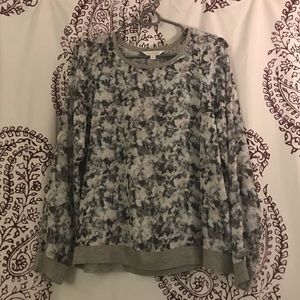 Charming Charlie Tye Dye Long Sleeve Blouse